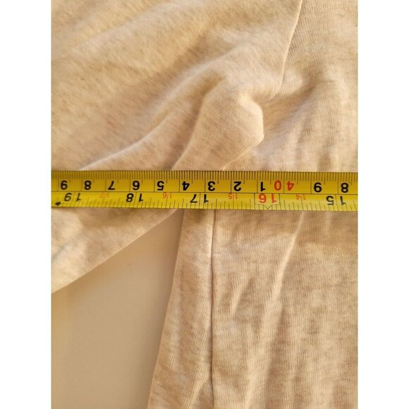 J. Jill Perfect Pima Womens Top Tunic 3/4 Sleeves size M Delicate Trim LightGray - Picture 5 of 6